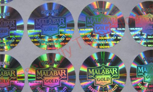 Instant hologram labels
